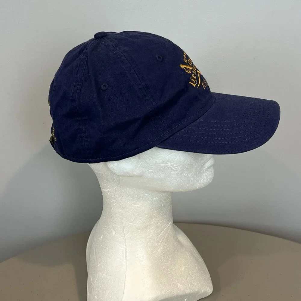 Col Littleton U.S.A. Adjustable Strap Blue Hat Great American Leather Company